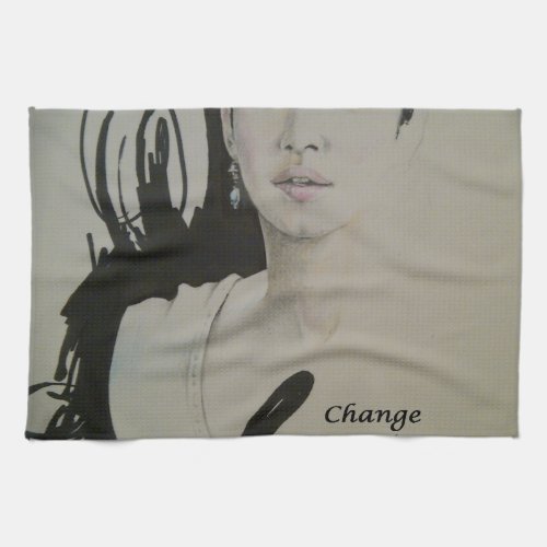 Feminine Elegance Change is not a Spectator Sport Towel