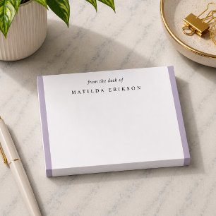 Feminine Elegant Chic Lilac Lavender Sticky Post-it Notes