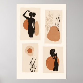 Feminine Essence Collection | Minimalist Women Poster