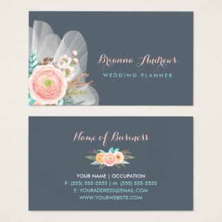Feminine Business Cards Templates Zazzle Feminine Fl Bouquet Elegant Wedding Planner Business Card
