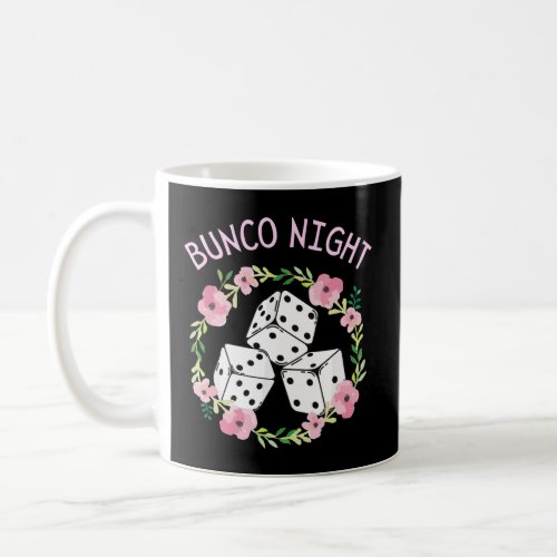 Feminine Floral Bunco  BUNCO NIGHT  Coffee Mug