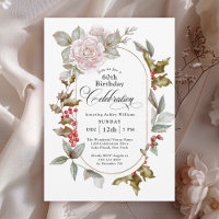 Feminine Floral December 60th Birthday Party