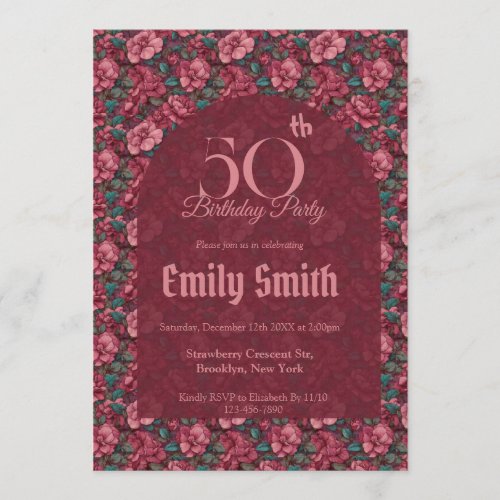 Feminine Gardenias Floral First Birthday Gift