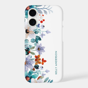 Feminine Girly Tropical Foliage Pattern iPhone 17 Case