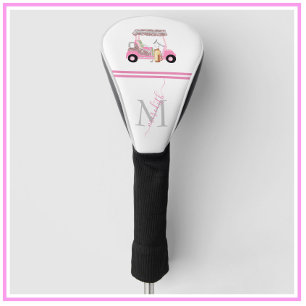 Feminine Golf Cart Personalized * Golf Head Cover
