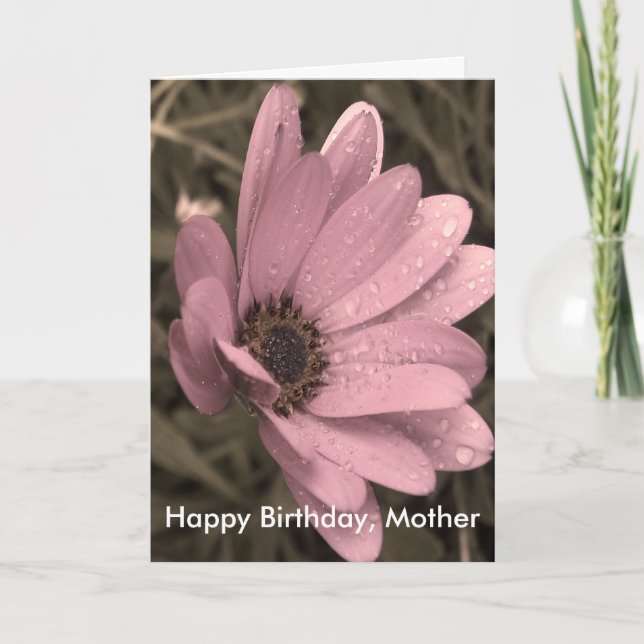 feminine, Happy Birthday, Mother Card (Front)