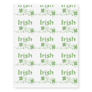 feminine irish temporary tattoo