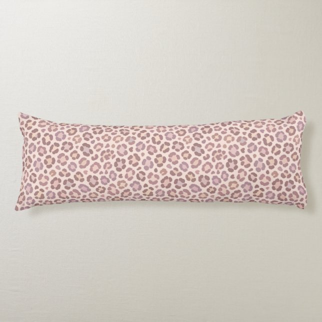 Feminine Leopard Pattern Body Pillow (Front)