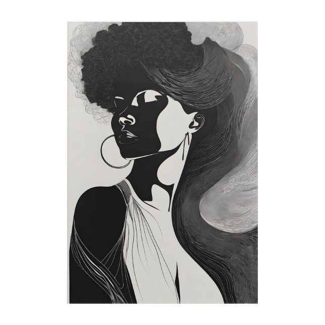 Feminine Line Acrylic Print (Front)