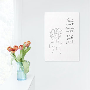 Feminine Line Art Poster