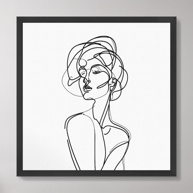 Feminine Line  Framed Art (Framed Front)