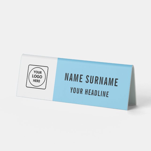 Feminine Logo Desk Name Plate Table Tent (Front)
