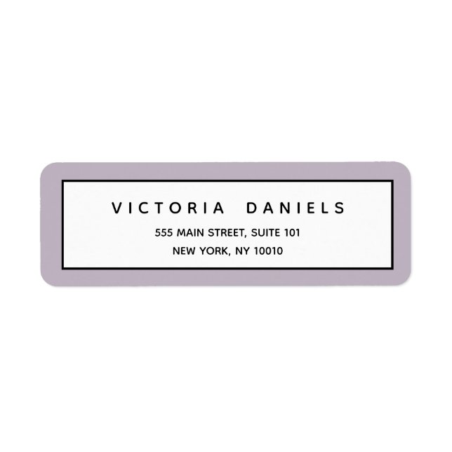Feminine Logo | Lavender | Minimal professional Label (Front)