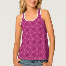 Feminine Magenta Floral Geometric Pattern