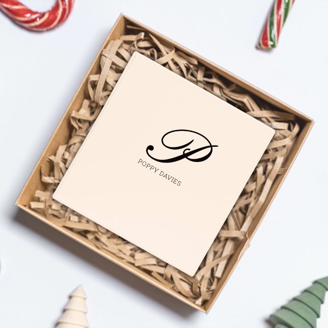 Feminine Monogram Binder - Blush Pink (Creator Uploaded)