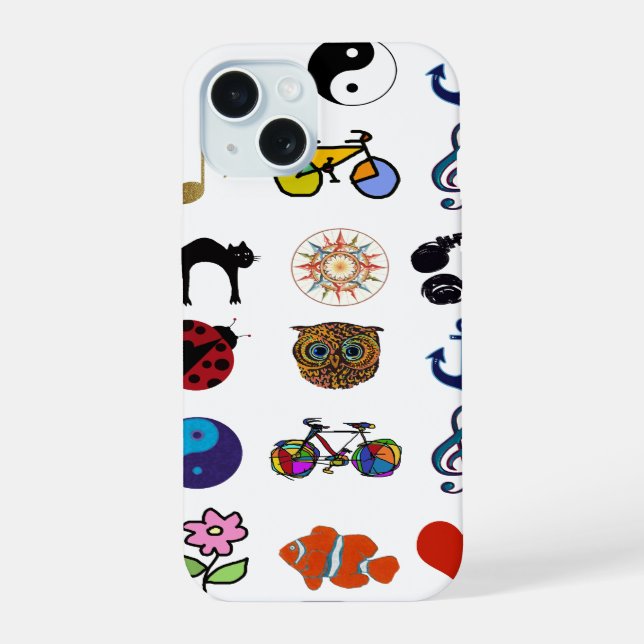 Feminine pattern girly design iphone case (Back)