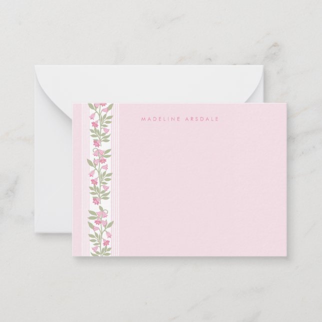 Feminine Personal Stationary Note Card (Front)