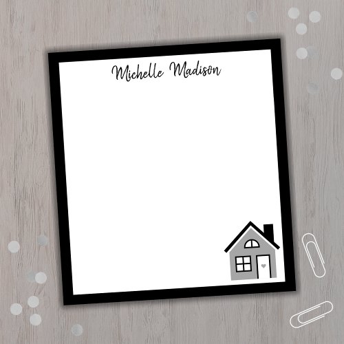 Feminine Personalized Name Realtor Notepad