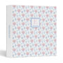 Feminine Pink And Blue Ginger Jars Taxes Paperwork 3 Ring Binder