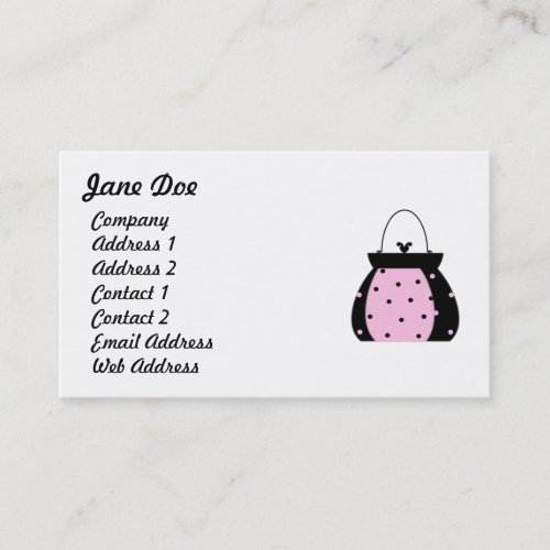 Feminine Pink Business Cards