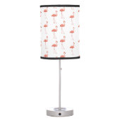 Feminine Pink Flamingo Pattern Table Lamp (Back)