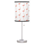 Feminine Pink Flamingo Pattern Table Lamp (Left)