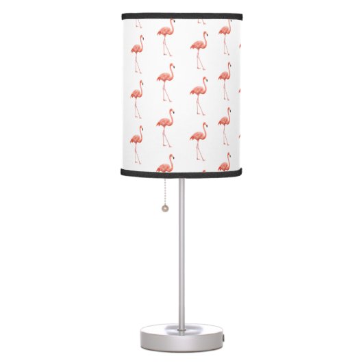 Feminine Pink Flamingo Pattern Table Lamp (Right)