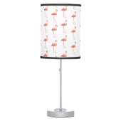 Feminine Pink Flamingo Pattern Table Lamp (Front)