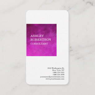 Feminine Pink Modern Professional Minimalist Business Card