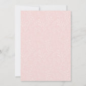 Feminine Pink Roses Floral 80th Birthday Party Invitation (Back)