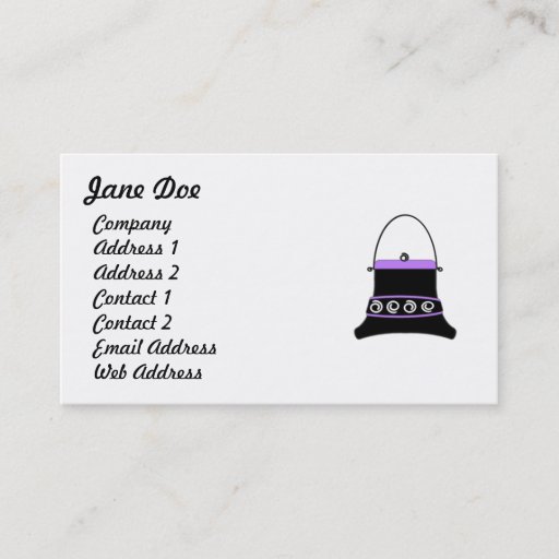 Customizable Feminine Purple Business Cards