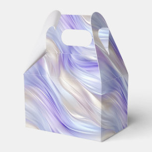Feminine Purple Pearl Swirl Favor Boxes