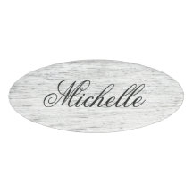 Feminine script weathered driftwood wood grain