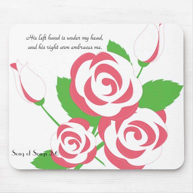 Feminine Soft Rose Mousepad (Front)