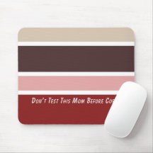 Feminine Stripes Coffee Mom Quote