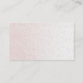 Feminine Swirls Business Card (Back)