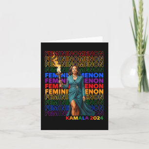 Femininomenon Funny Kamala Harris Card