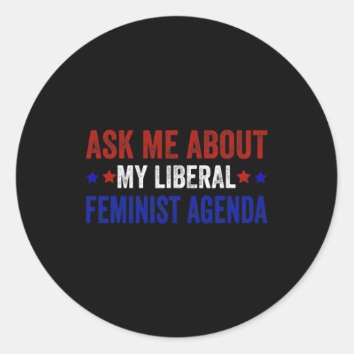 Feminism 1  classic round sticker