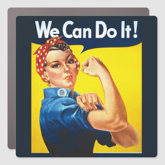 Feminism Activist girl power decals We can do it! (Front)