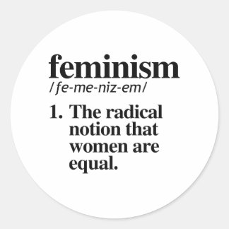 Feminism Classic Round Sticker