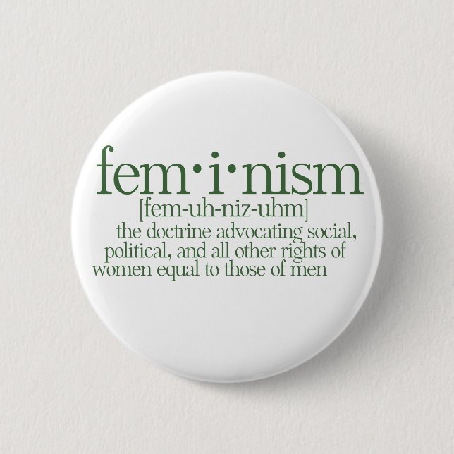 Feminism Defined Pinback Button (Front)