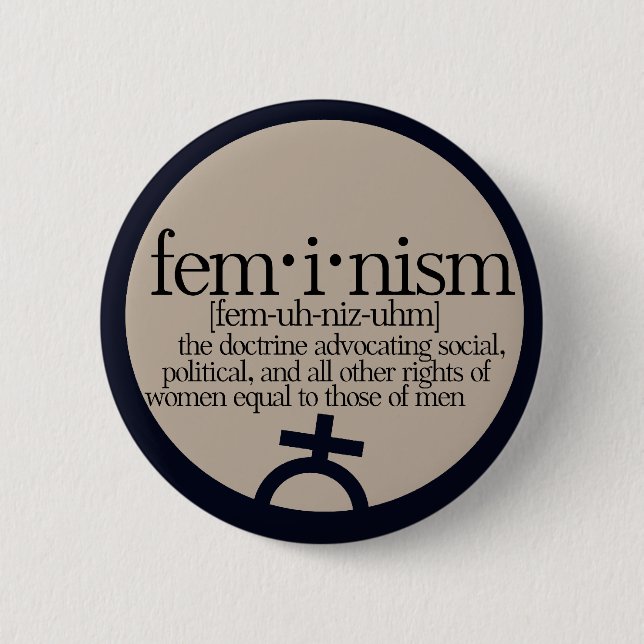 Feminism Defined Pinback Button (Front)