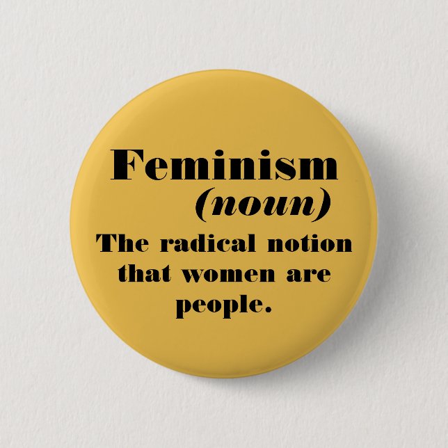Feminism definition button (Front)