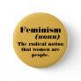 Feminism definition button