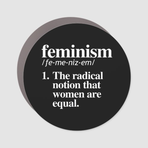 Feminism Definition Car Magnet