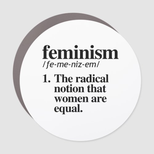 Feminism Definition Car Magnet
