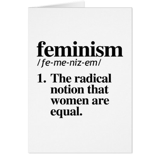 Feminism Definition Cards (Front)