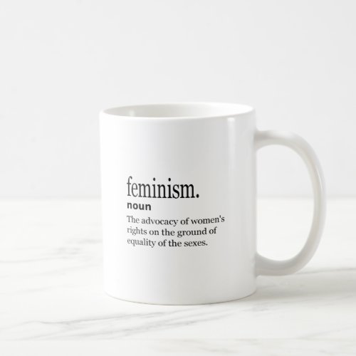 feminism definition coffee mug