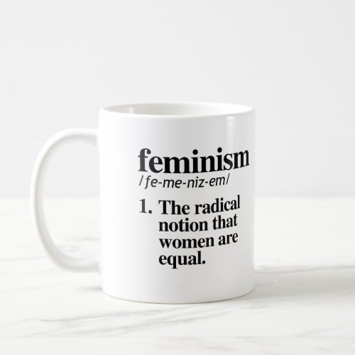 Feminism Definition Coffee Mug