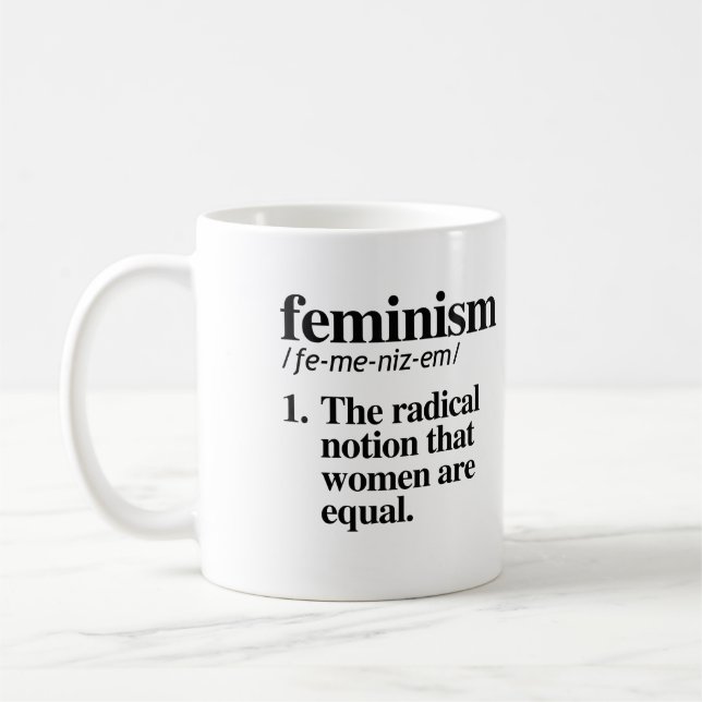 Feminism Definition Coffee Mug (Left)